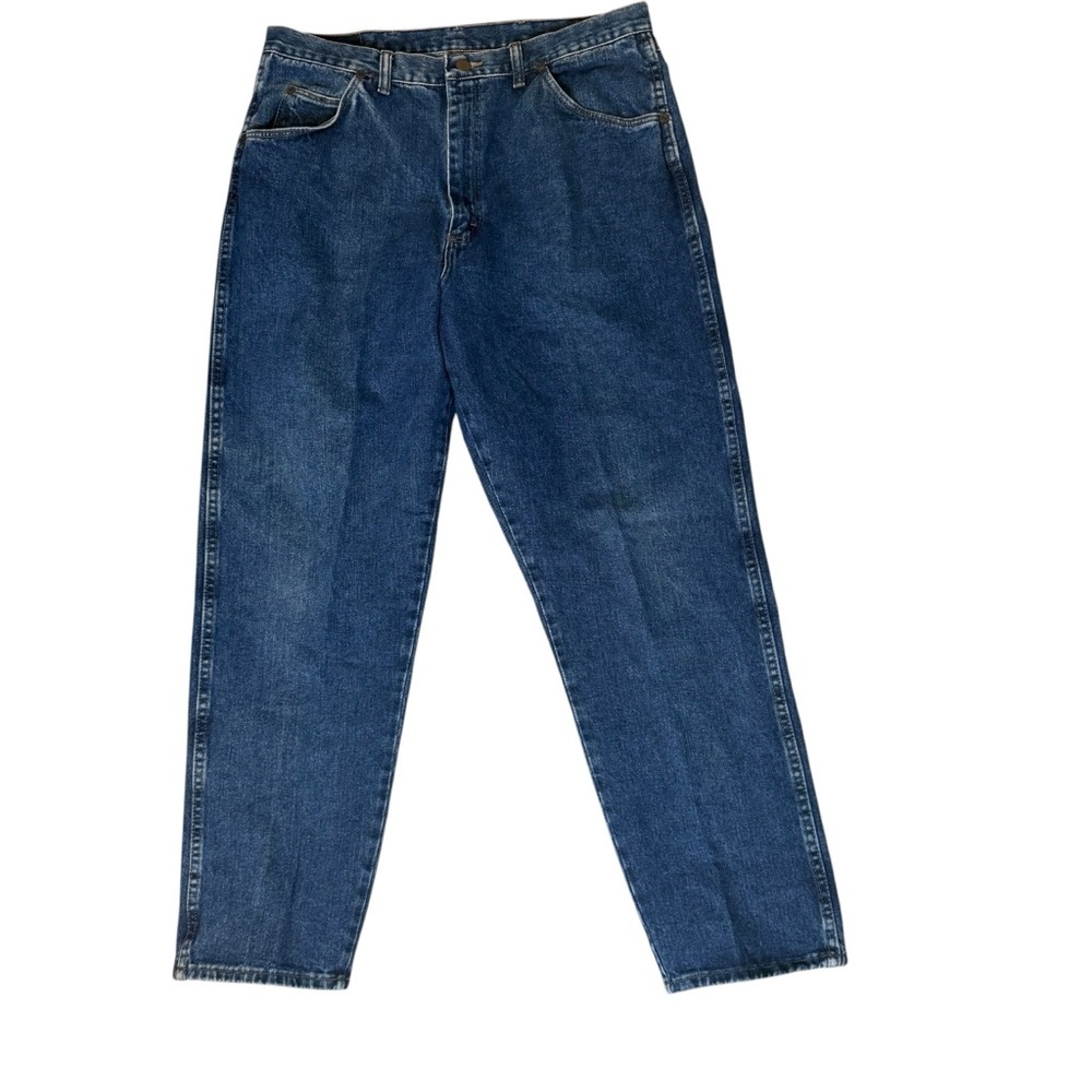Vintage Wrangler Mens Relaxed Fit Jeans 38x32 Measure 35x30.5 USA Denim 97601 ND